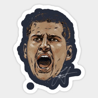 Nikola Jokic Denver Scream Sticker